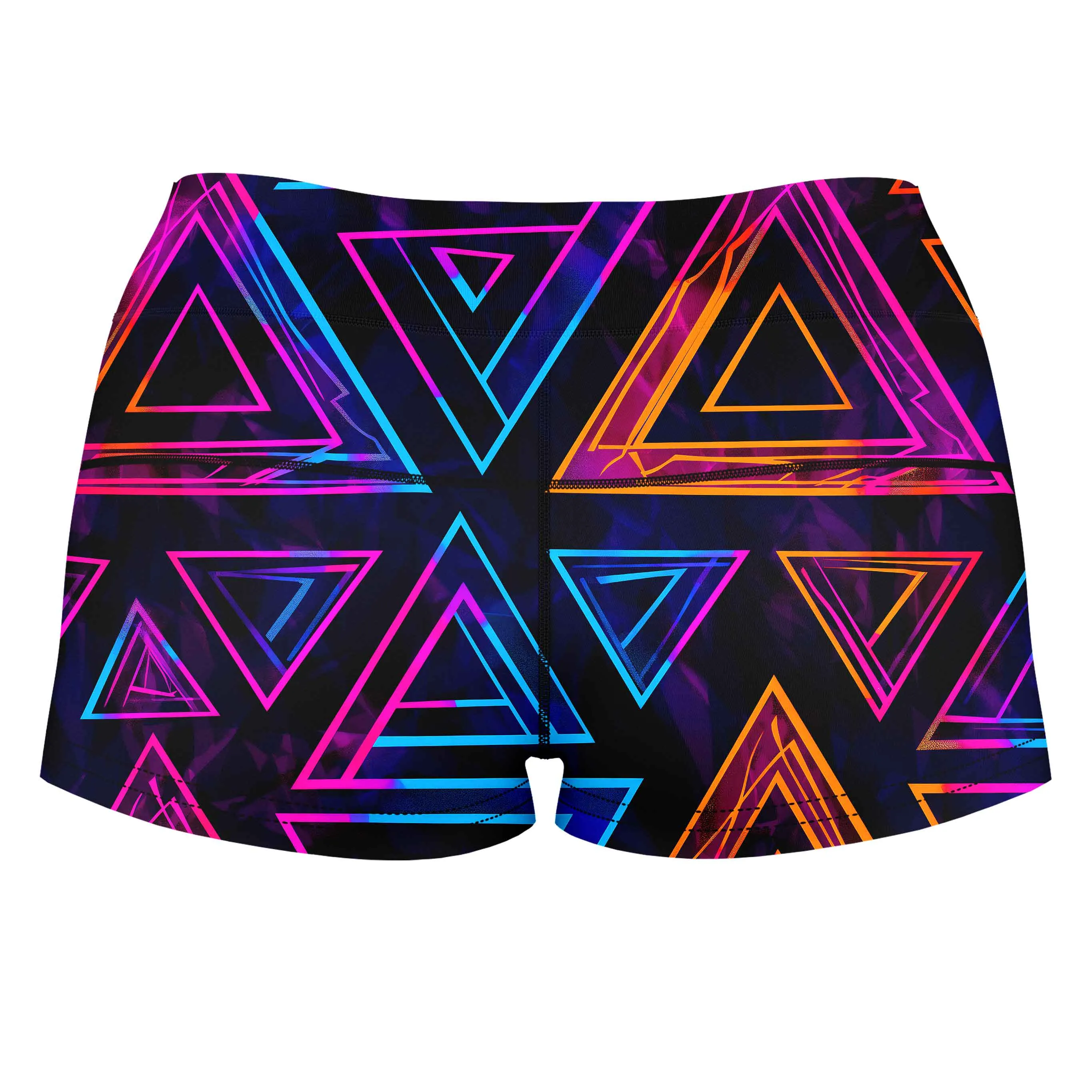 AM Geometric High-Waisted Women's Shorts sold by iEDM product image thumbnail 2