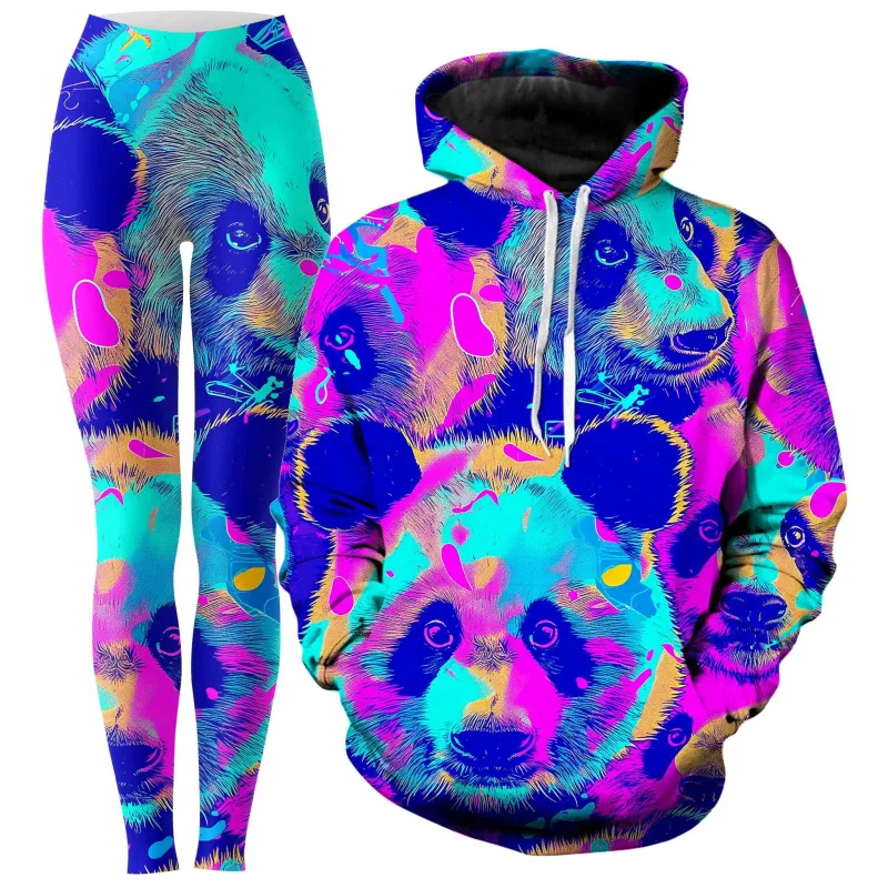 Panda Melt Hoodie and Leggings Combo sold by iEDM