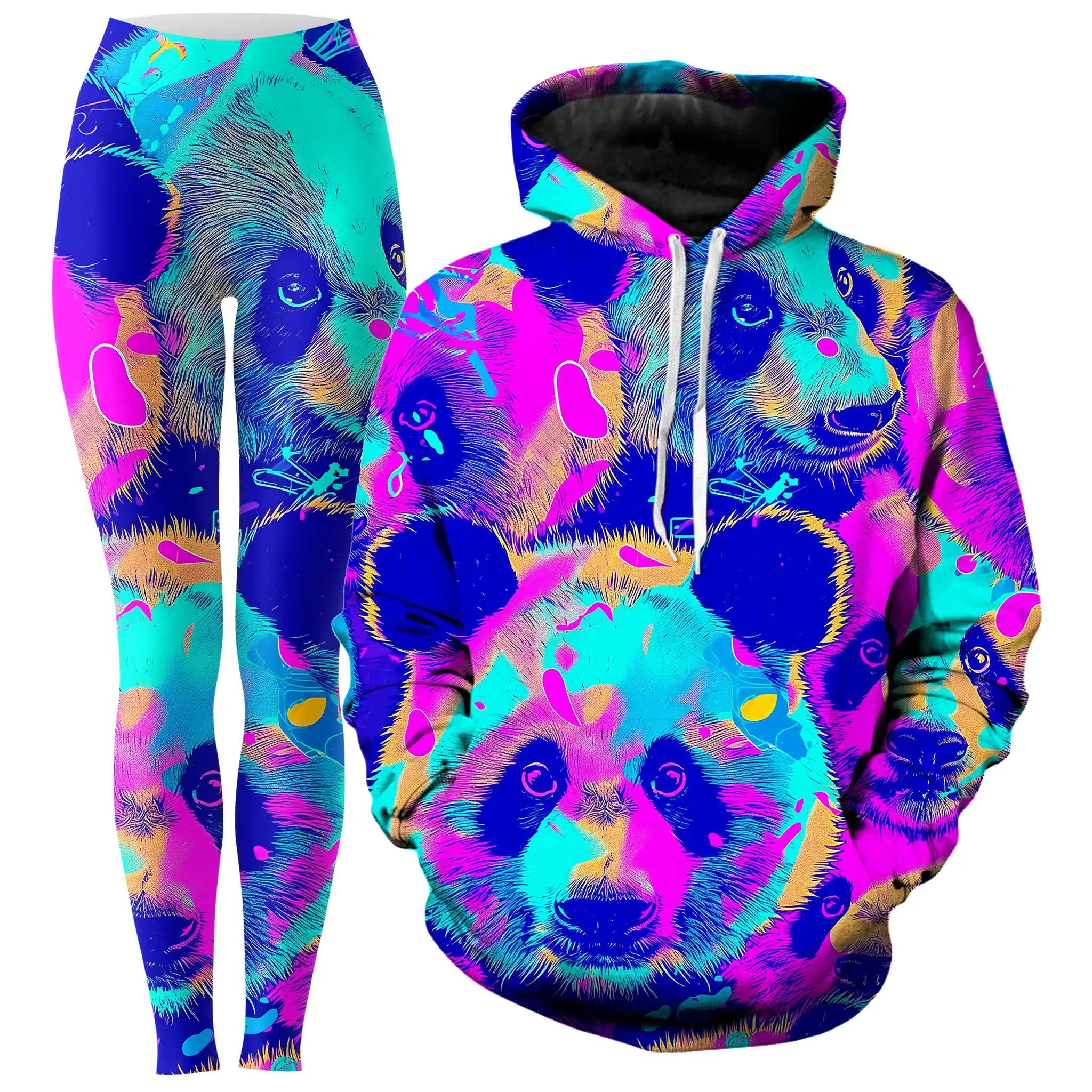 Panda Melt Hoodie and Leggings Combo sold by iEDM