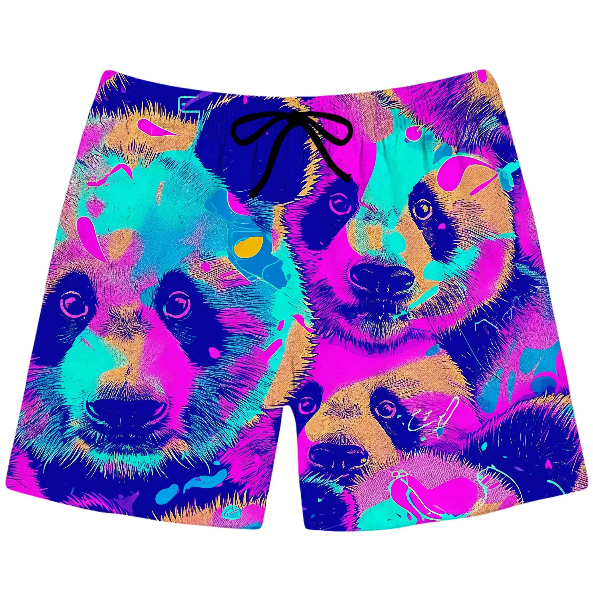 Panda Melt Swim Trunks sold by iEDM