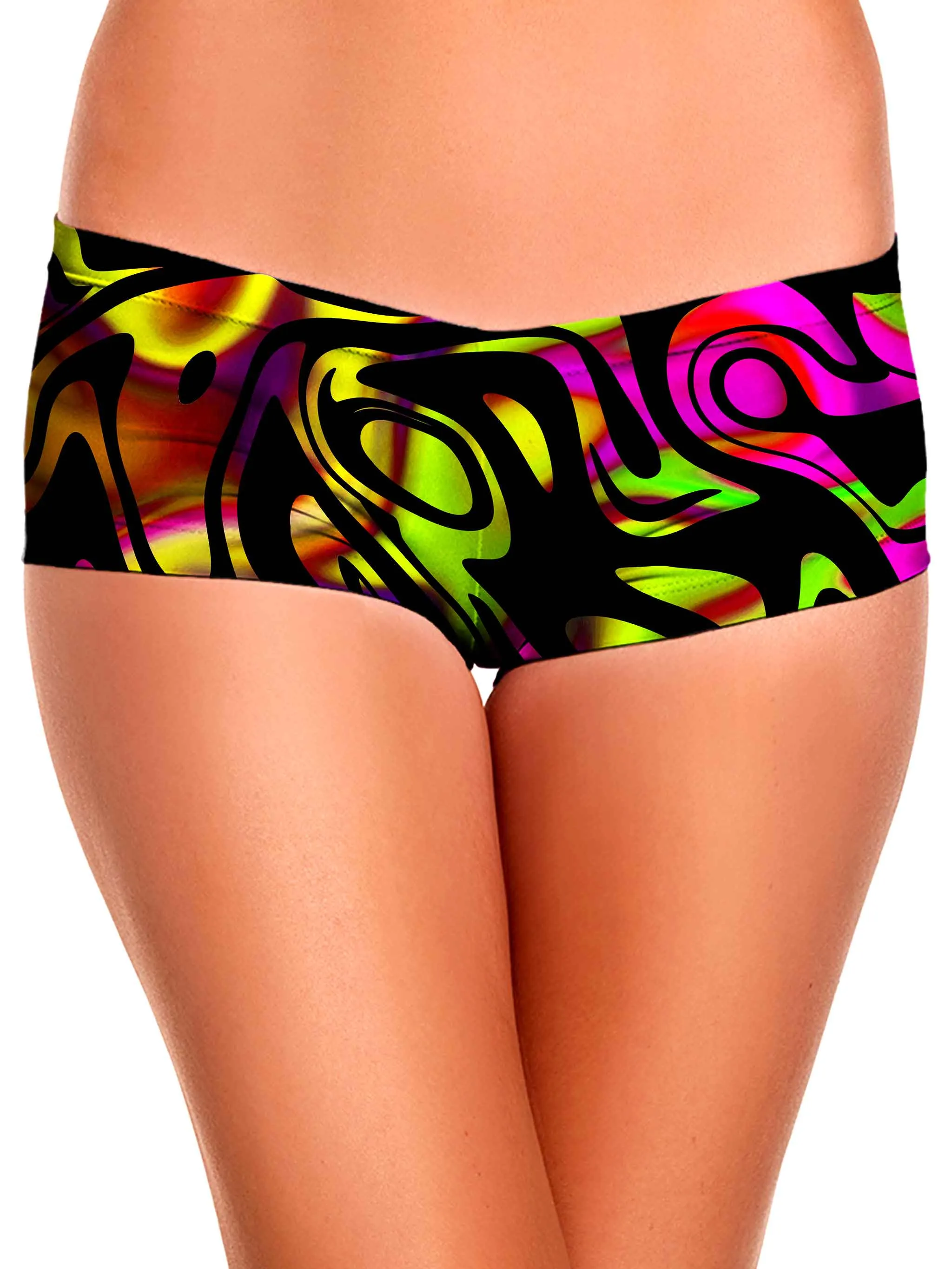 Color Evolution Crop Top and Booty Shorts Combo sold by iEDM product image thumbnail 3