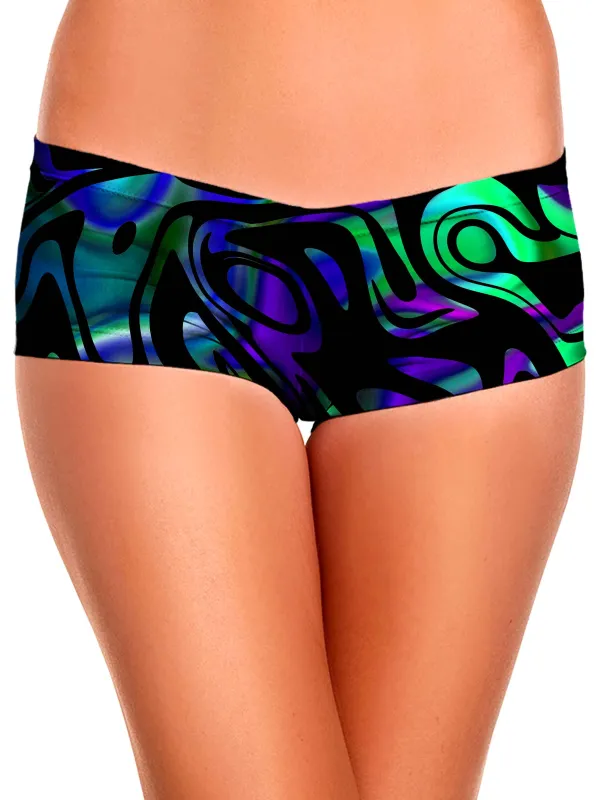 Network Abstract Booty Shorts sold by iEDM