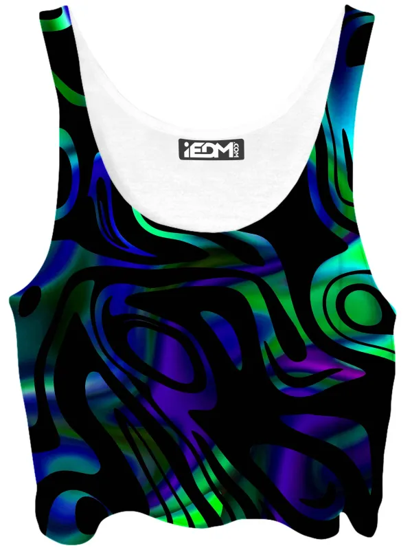 Network Abstract Crop Top sold by iEDM