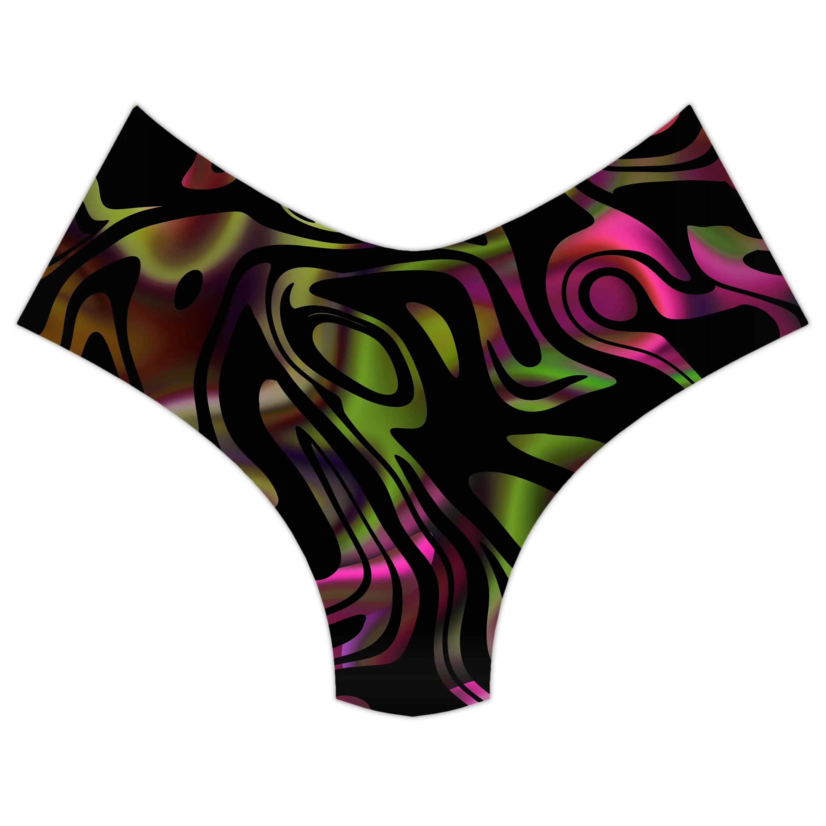 Loopy Abstract Booty Shorts sold by iEDM product image thumbnail 3
