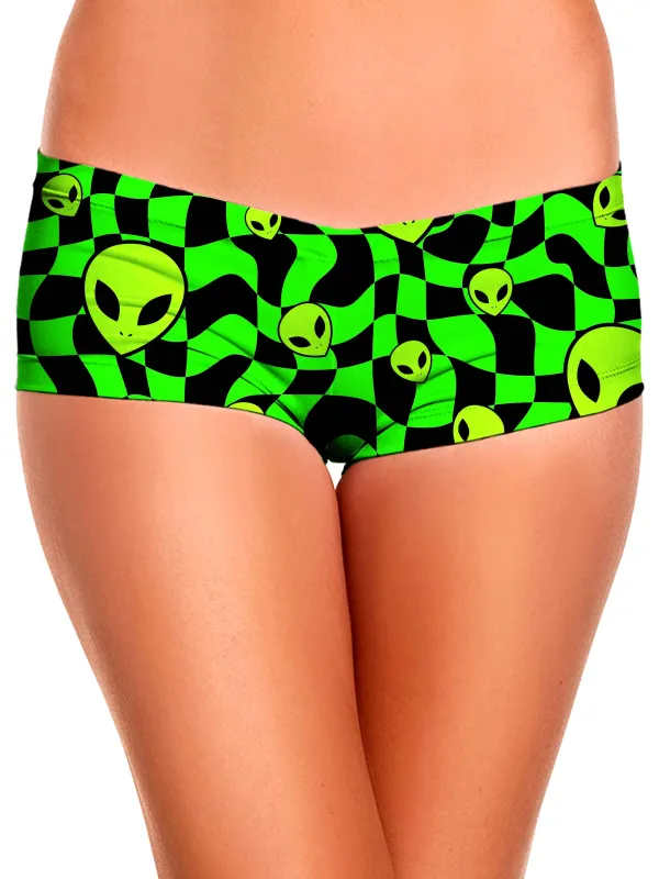 Green Aliens Booty Shorts sold by iEDM