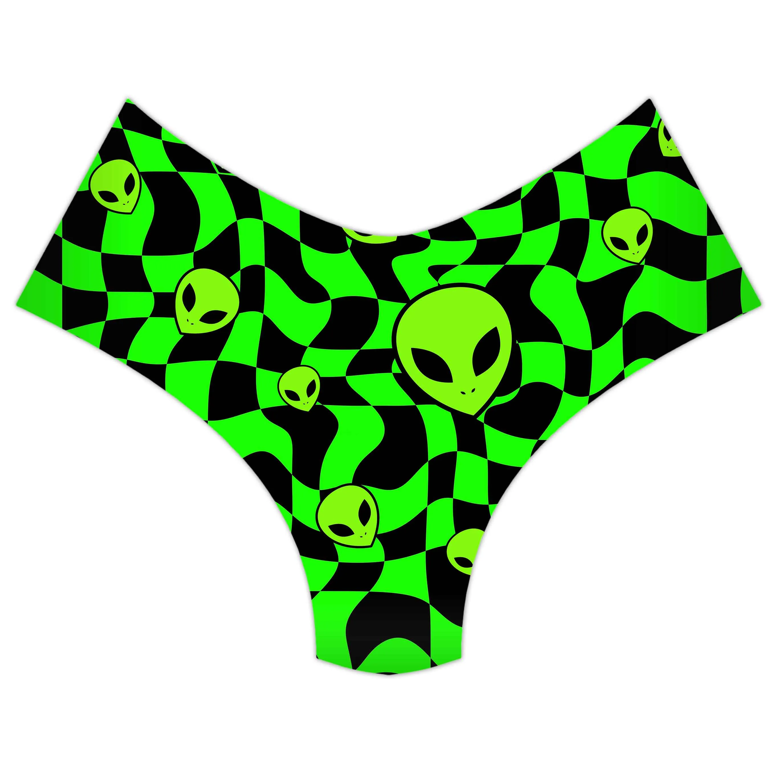 Green Aliens Booty Shorts sold by iEDM product image thumbnail 3