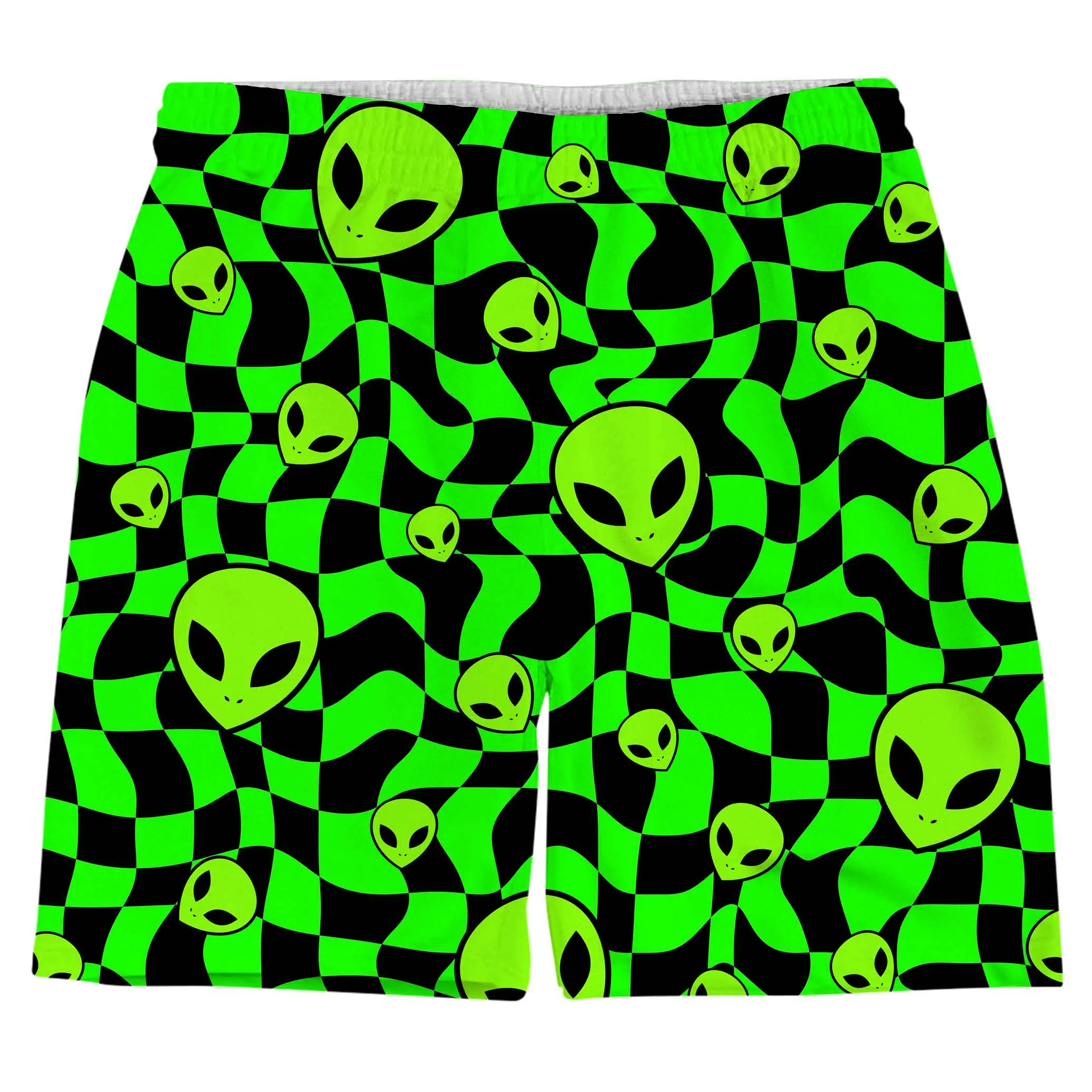 Green Aliens Weekend Shorts sold by iEDM