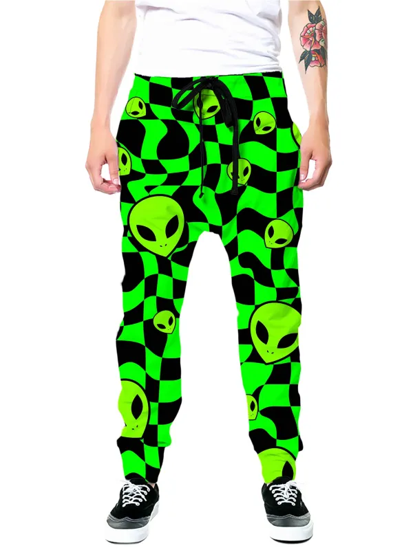 Green Aliens Joggers sold by iEDM
