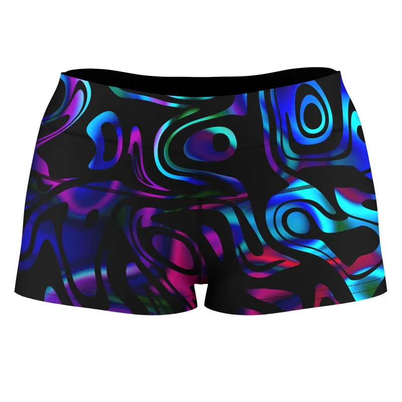 Dynamic Blues High-Waisted Women's Shorts sold by iEDM