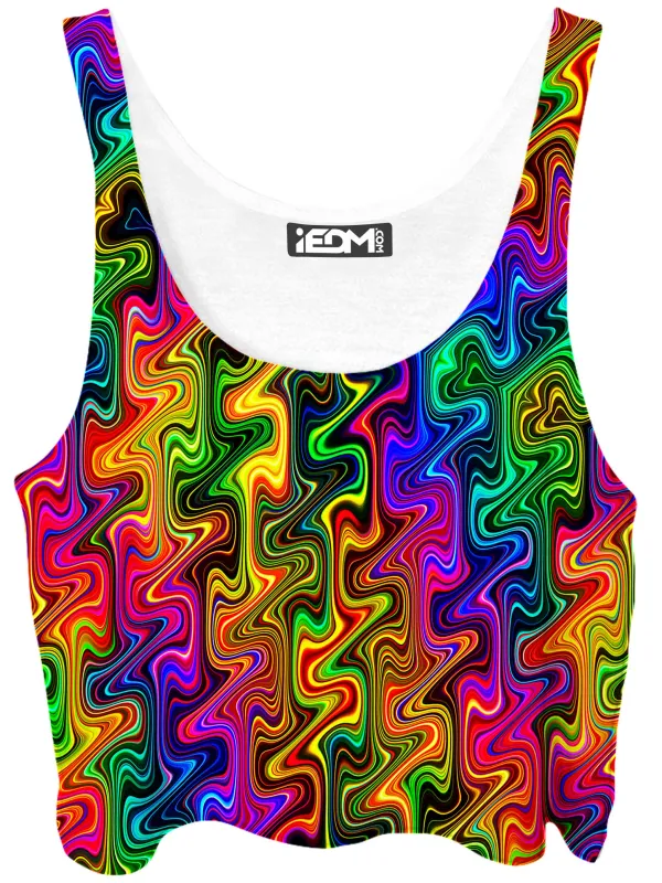 Neon Ziggy Crop Top sold by iEDM