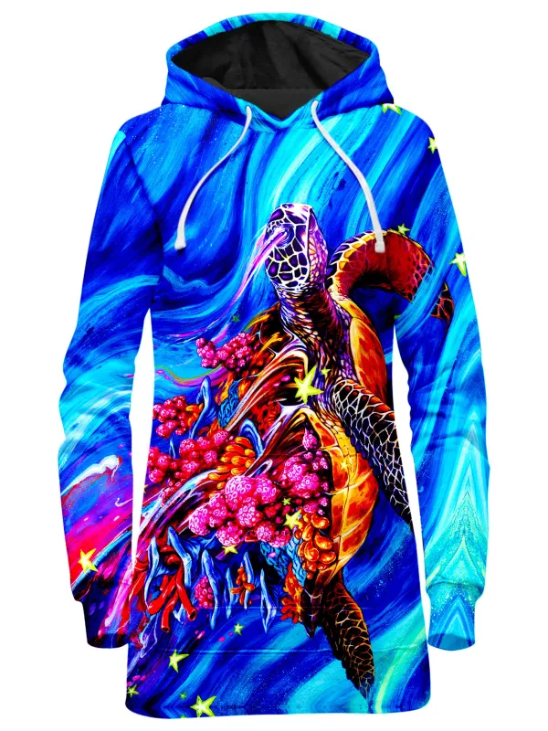 Cosmic Turtle Hoodie Dress sold by iEDM