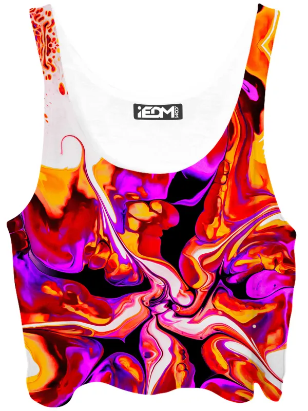 Melting Hibiscus Crop Top sold by iEDM