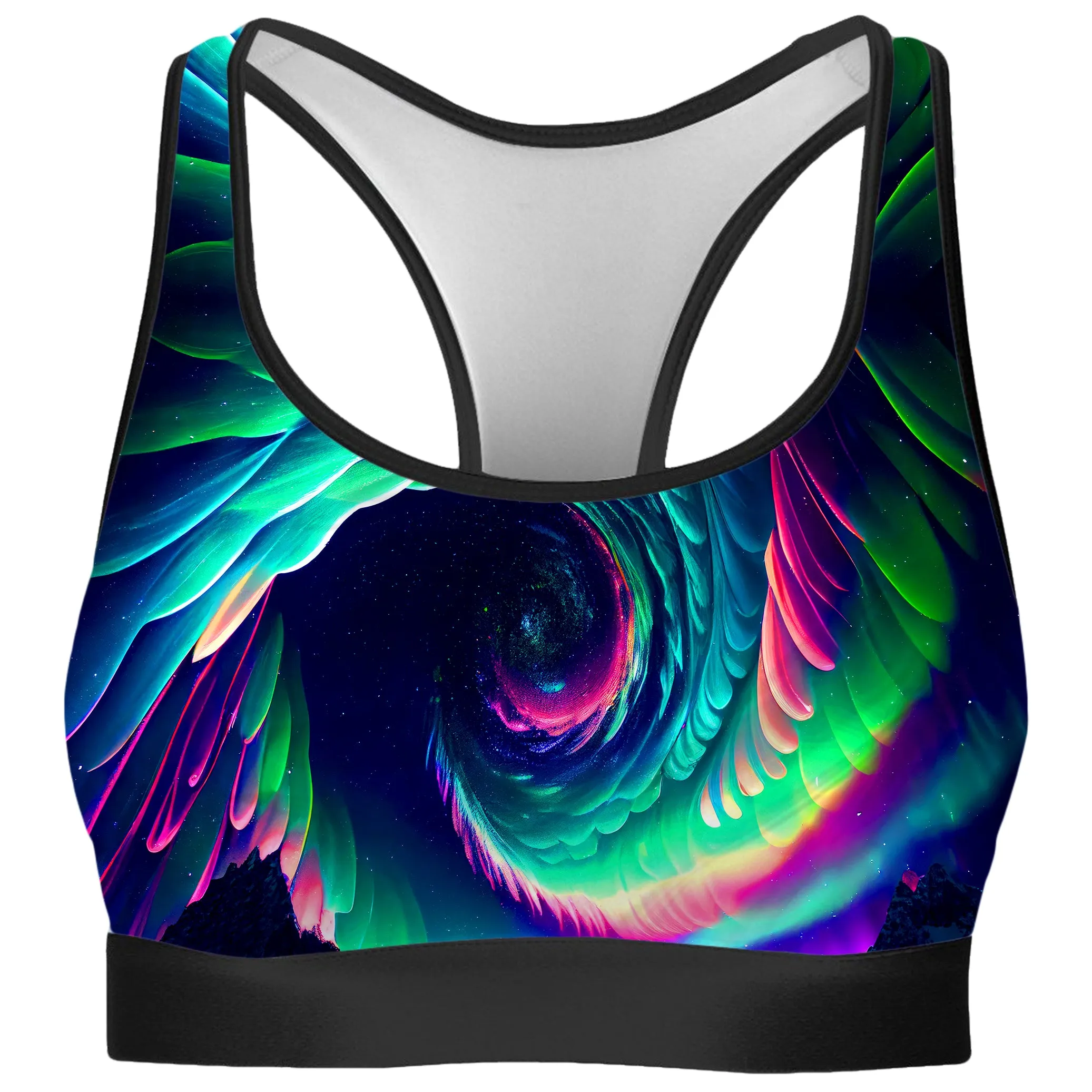 Northern Lights II Rave Bra and High Waist Booty Shorts Combo sold by iEDM product image thumbnail 2