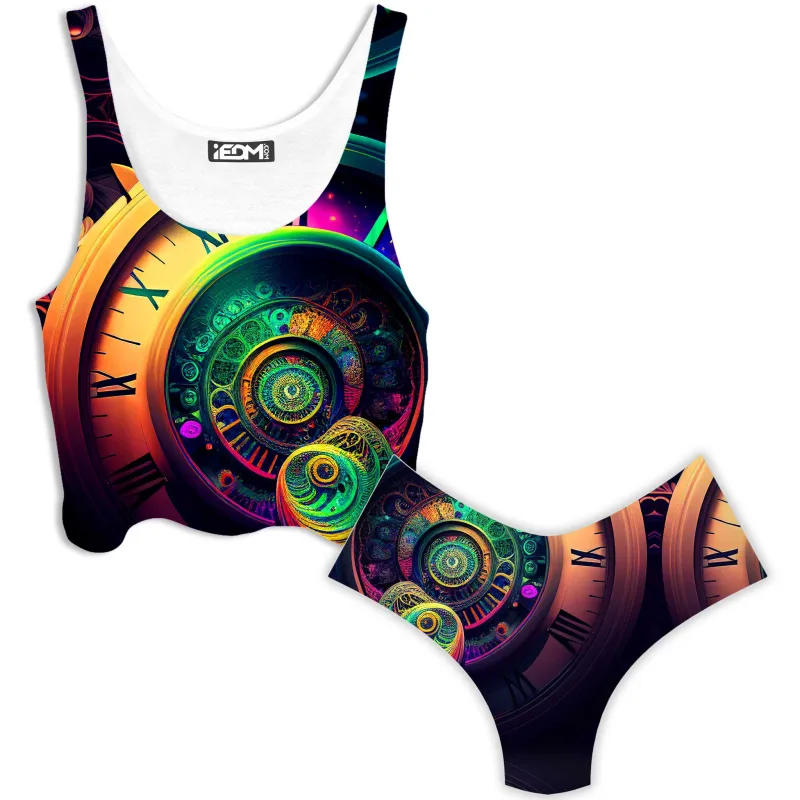 Fleeting Crop Top and Booty Shorts Combo sold by iEDM