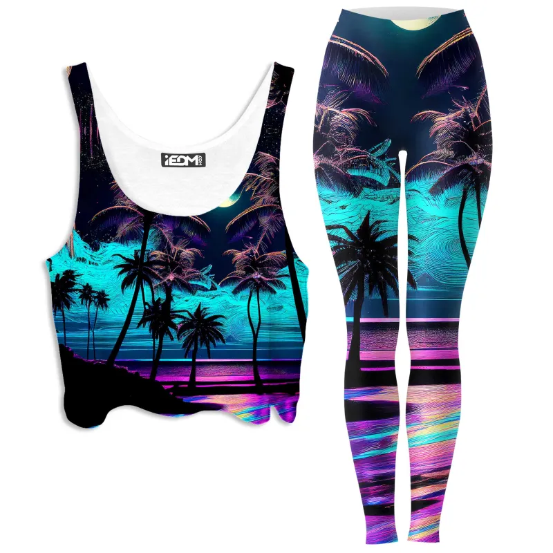 Spellbound Crop Top and Leggings Combo sold by iEDM