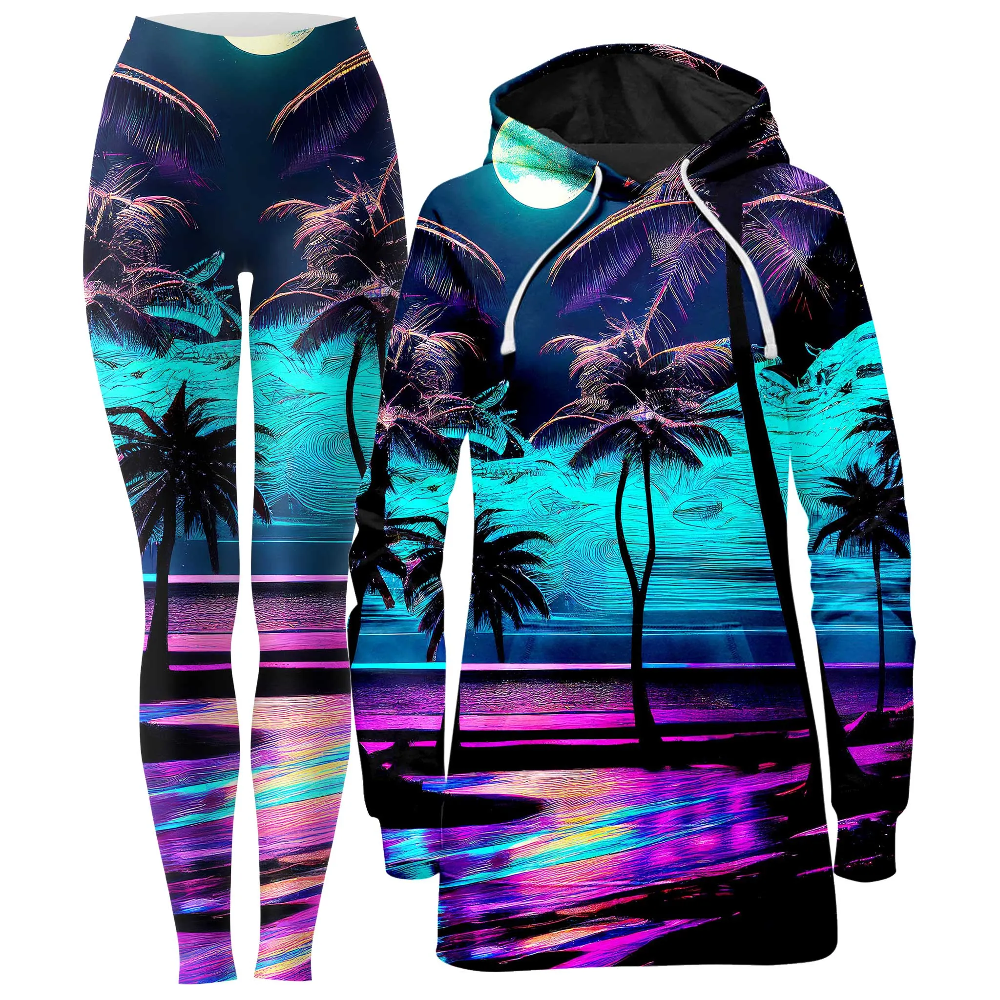 Spellbound Hoodie Dress and Leggings Combo sold by iEDM