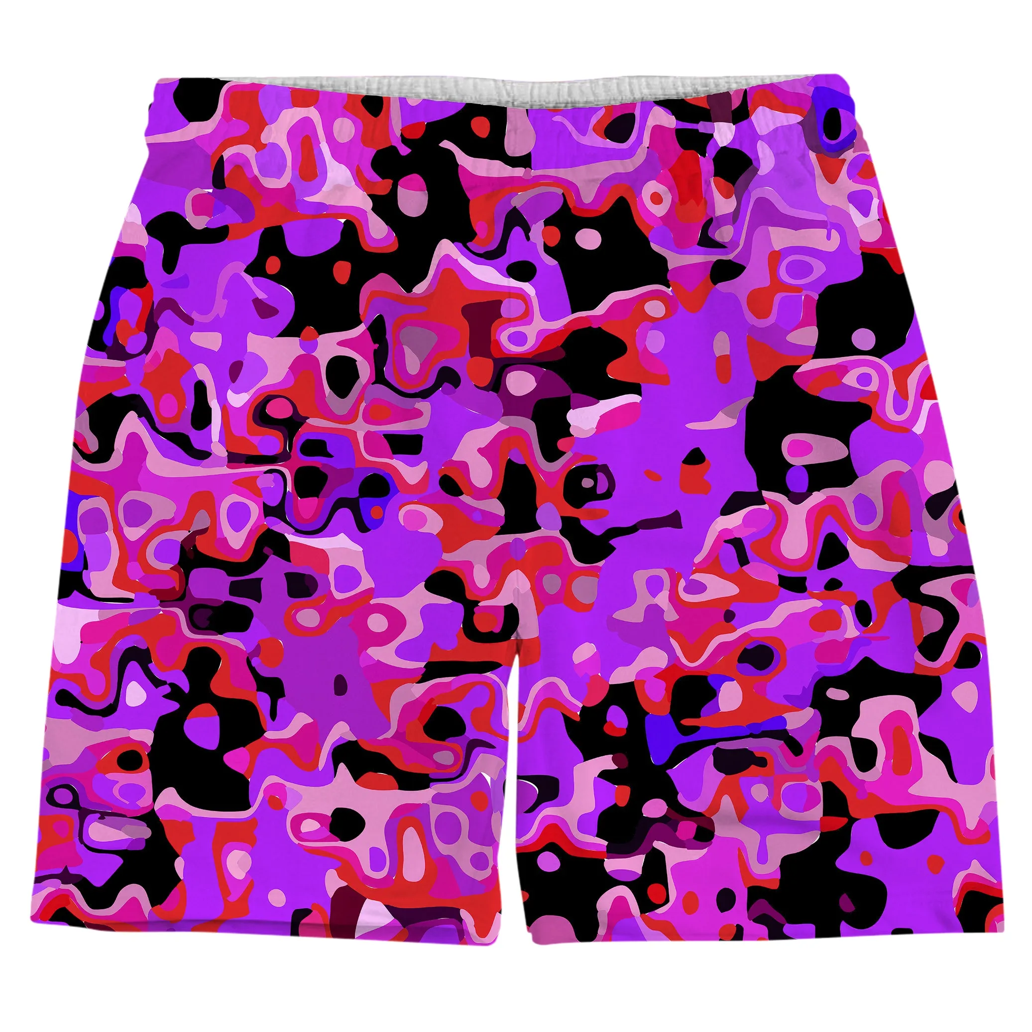 Purple Red and Black Rave Camo Melt T-Shirt and Shorts Combo sold by iEDM product image thumbnail 3