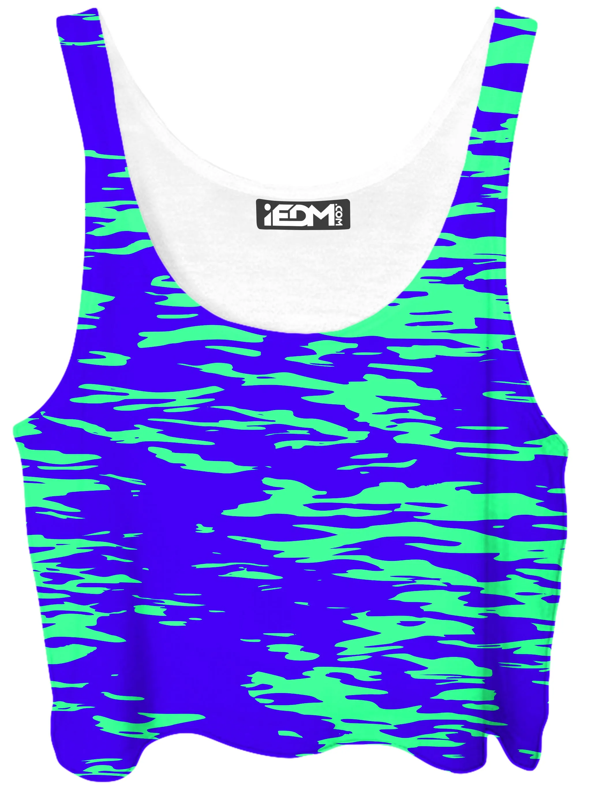 Purple Mint Rave Zebra Stripe Crop Top and Leggings Combo sold by iEDM product image thumbnail 2