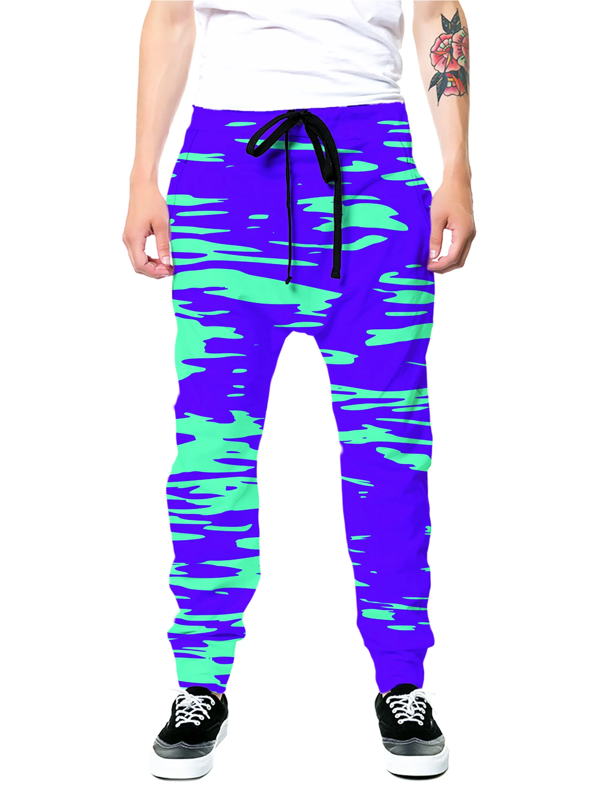 Purple Mint Rave Zebra Stripe Zip-Up Hoodie and Joggers Combo sold by iEDM product image thumbnail 3