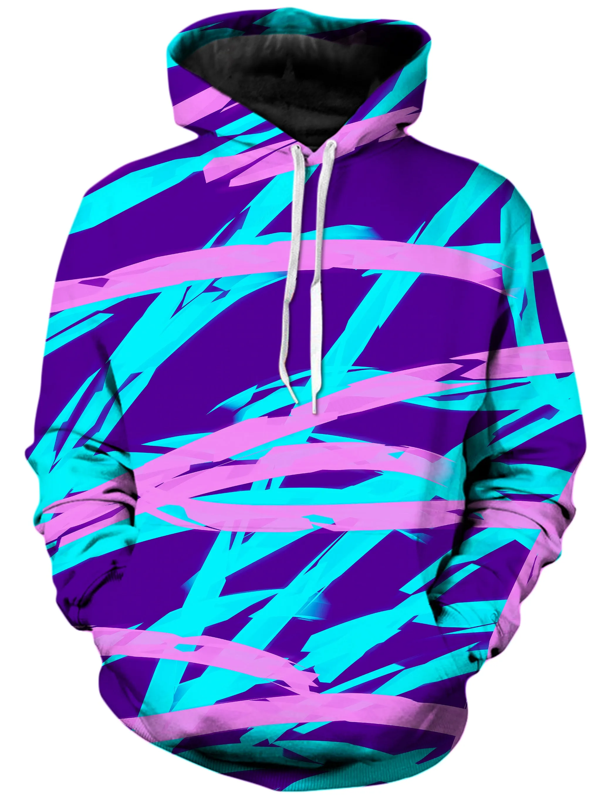 Purple and Blue Rave Abstract Hoodie and Joggers Combo sold by iEDM product image thumbnail 2