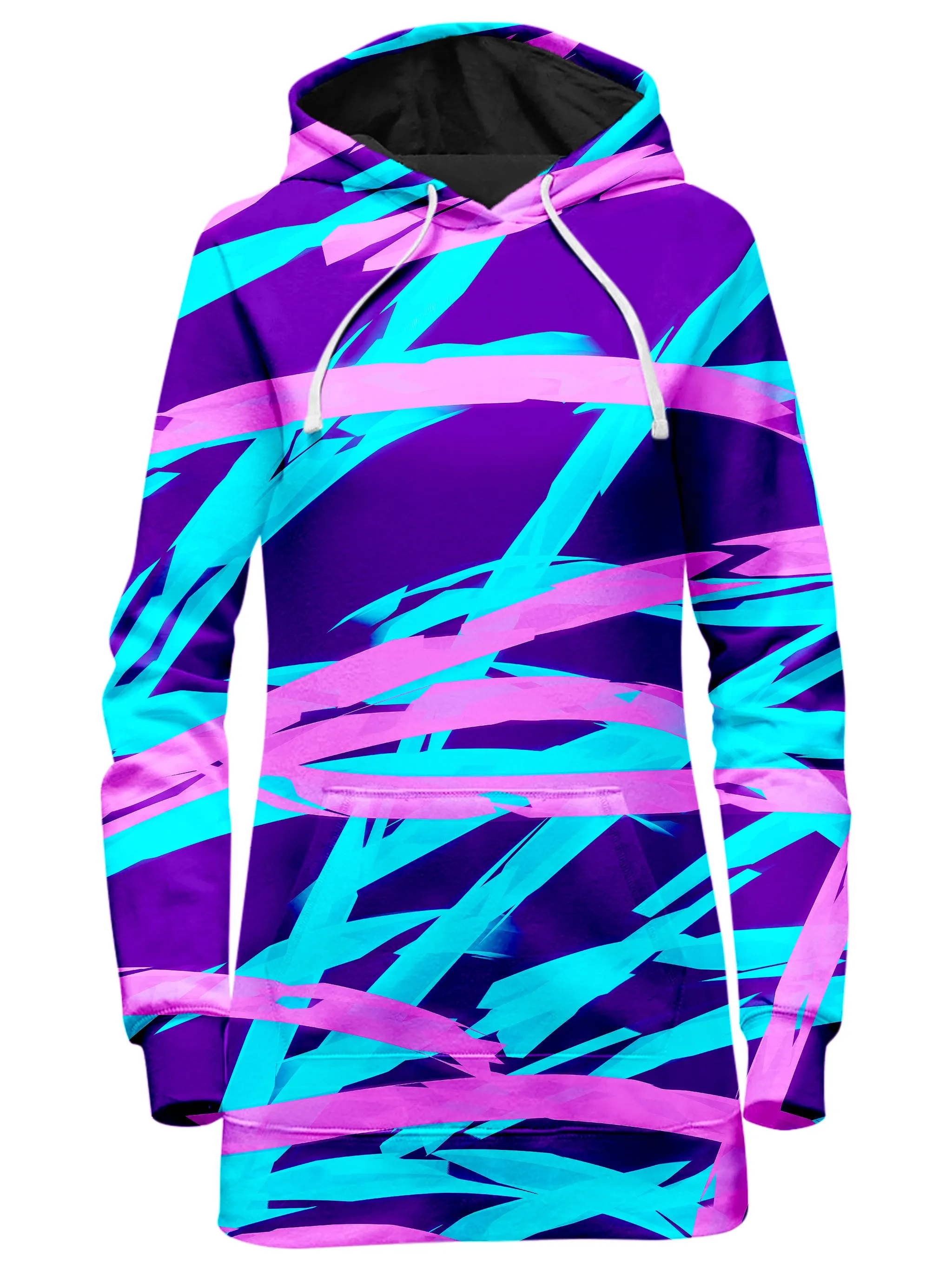 Purple and Blue Rave Abstract Hoodie Dress and Leggings Combo sold by iEDM product image thumbnail 2