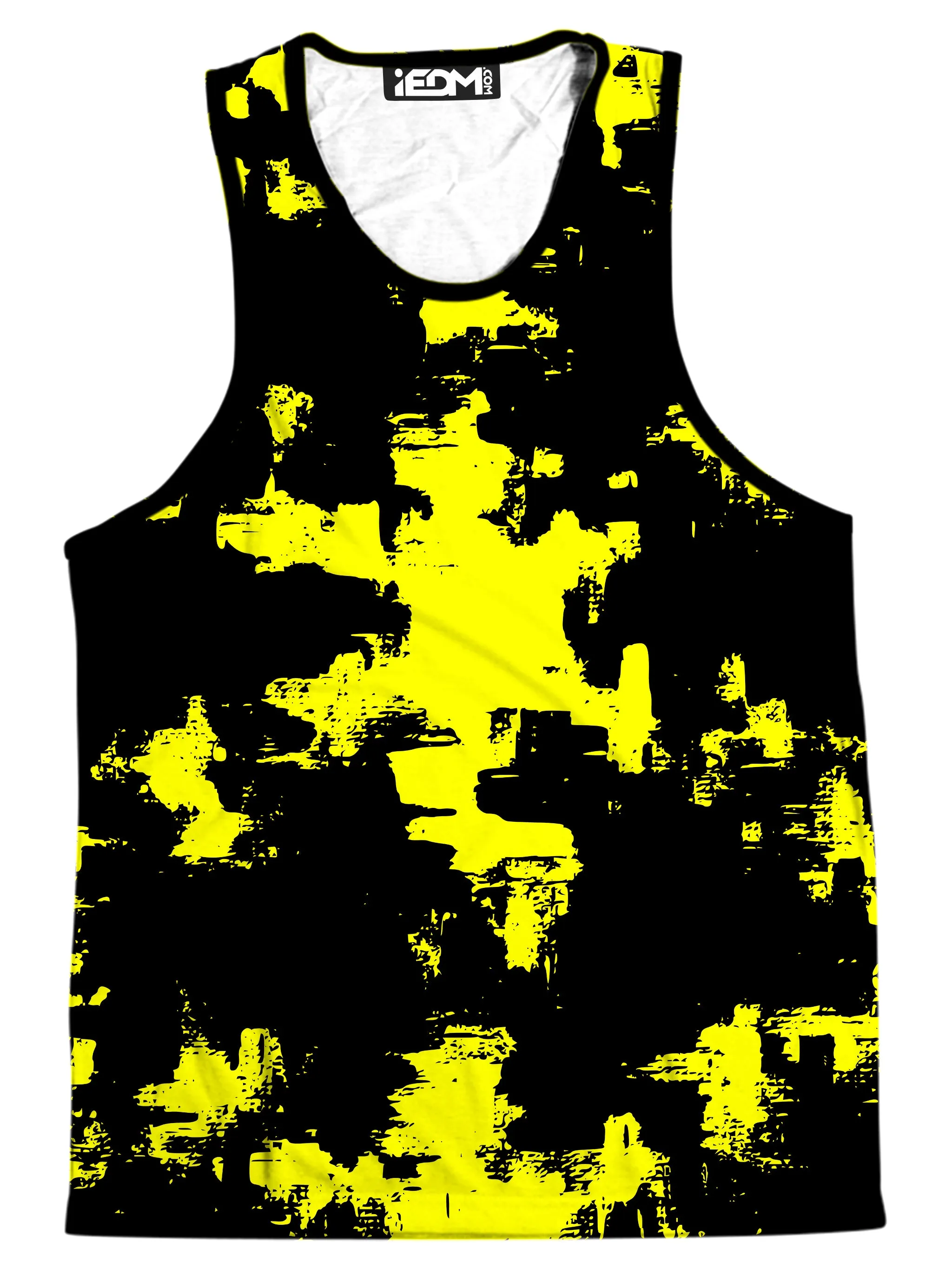 Black and Yellow Abstract Tank and Shorts Combo sold by iEDM product image thumbnail 2