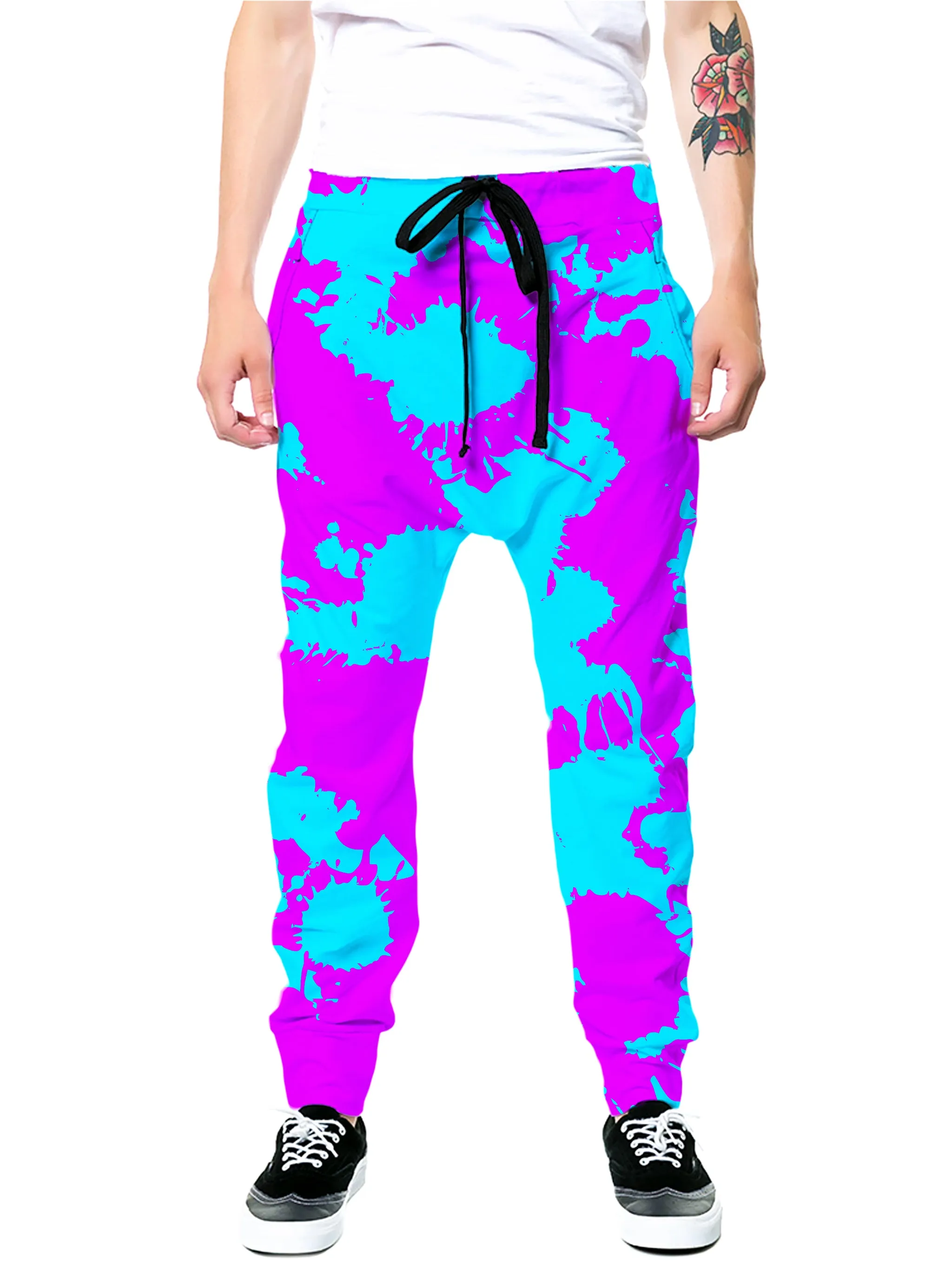 Blue and Purple Paint Splatter T-Shirt and Joggers Combo sold by iEDM product image thumbnail 3