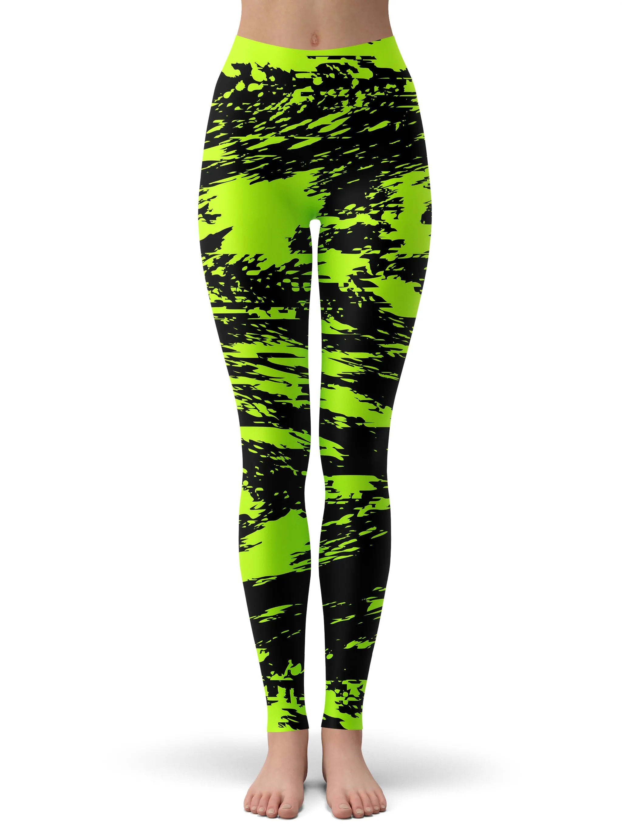 Black Lime Bolt Glitch Hoodie and Leggings Combo sold by iEDM product image thumbnail 3