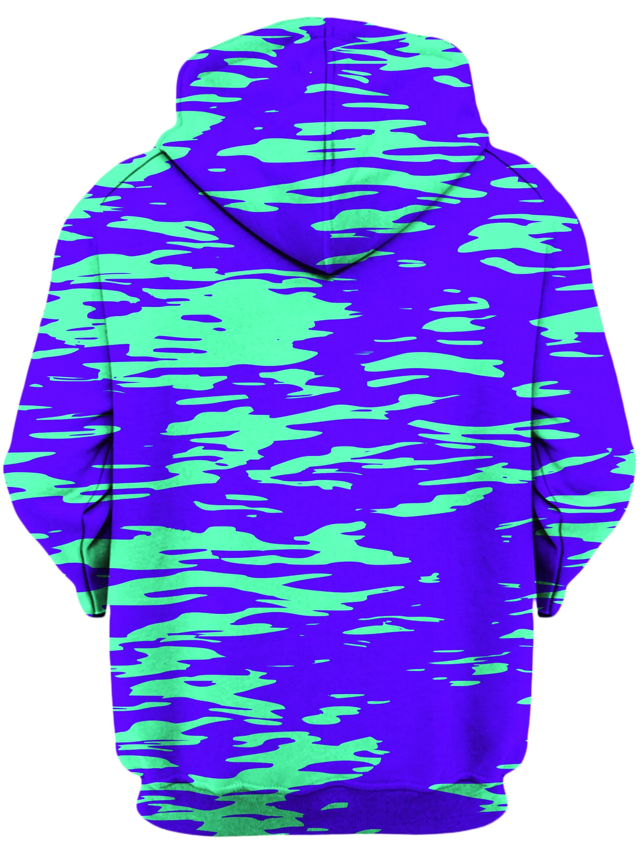 Purple Mint Rave Zebra Stripe Unisex Zip-Up Hoodie sold by iEDM product image thumbnail 2