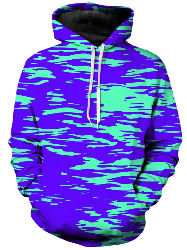 Purple Mint Rave Zebra Stripe Unisex Hoodie sold by iEDM