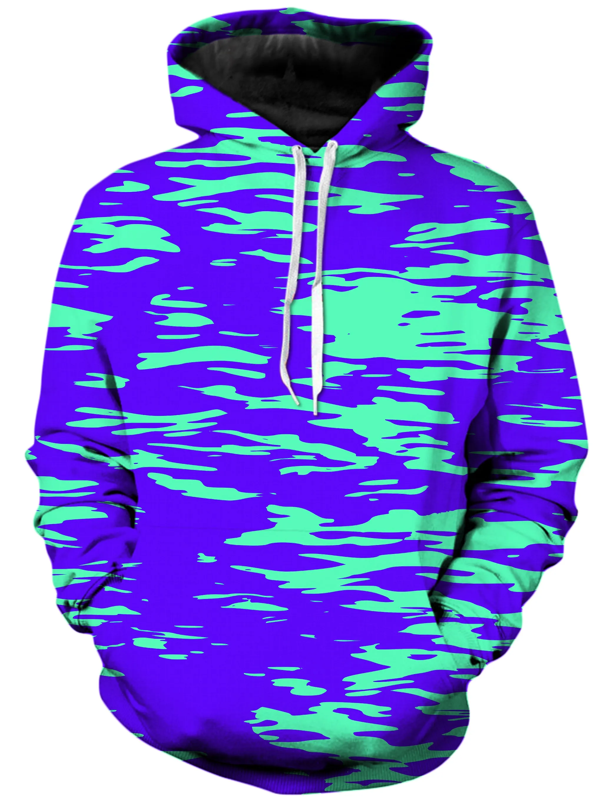 Purple Mint Rave Zebra Stripe Unisex Hoodie sold by iEDM