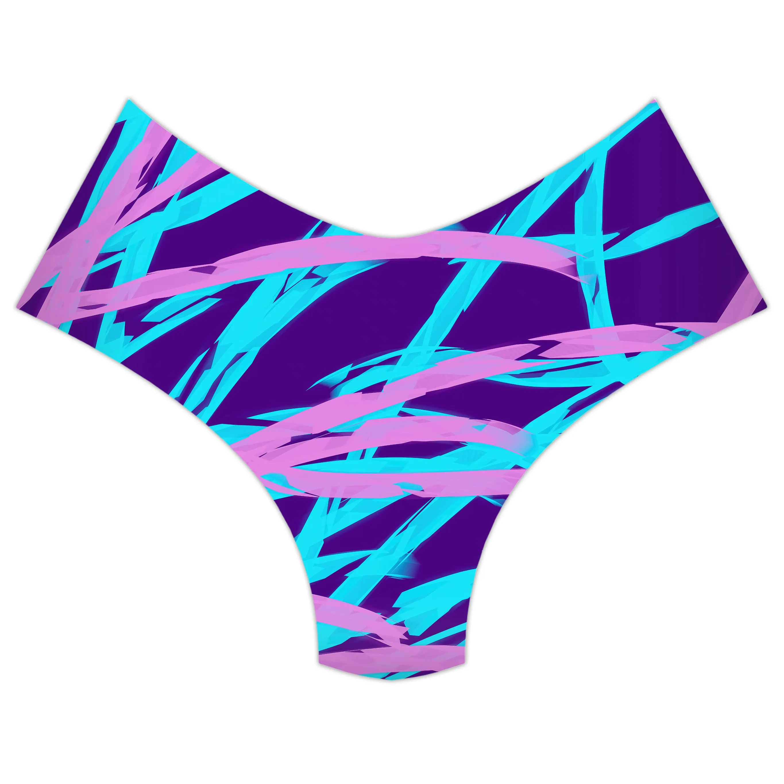 Purple and Blue Rave Abstract Booty Shorts sold by iEDM product image thumbnail 3