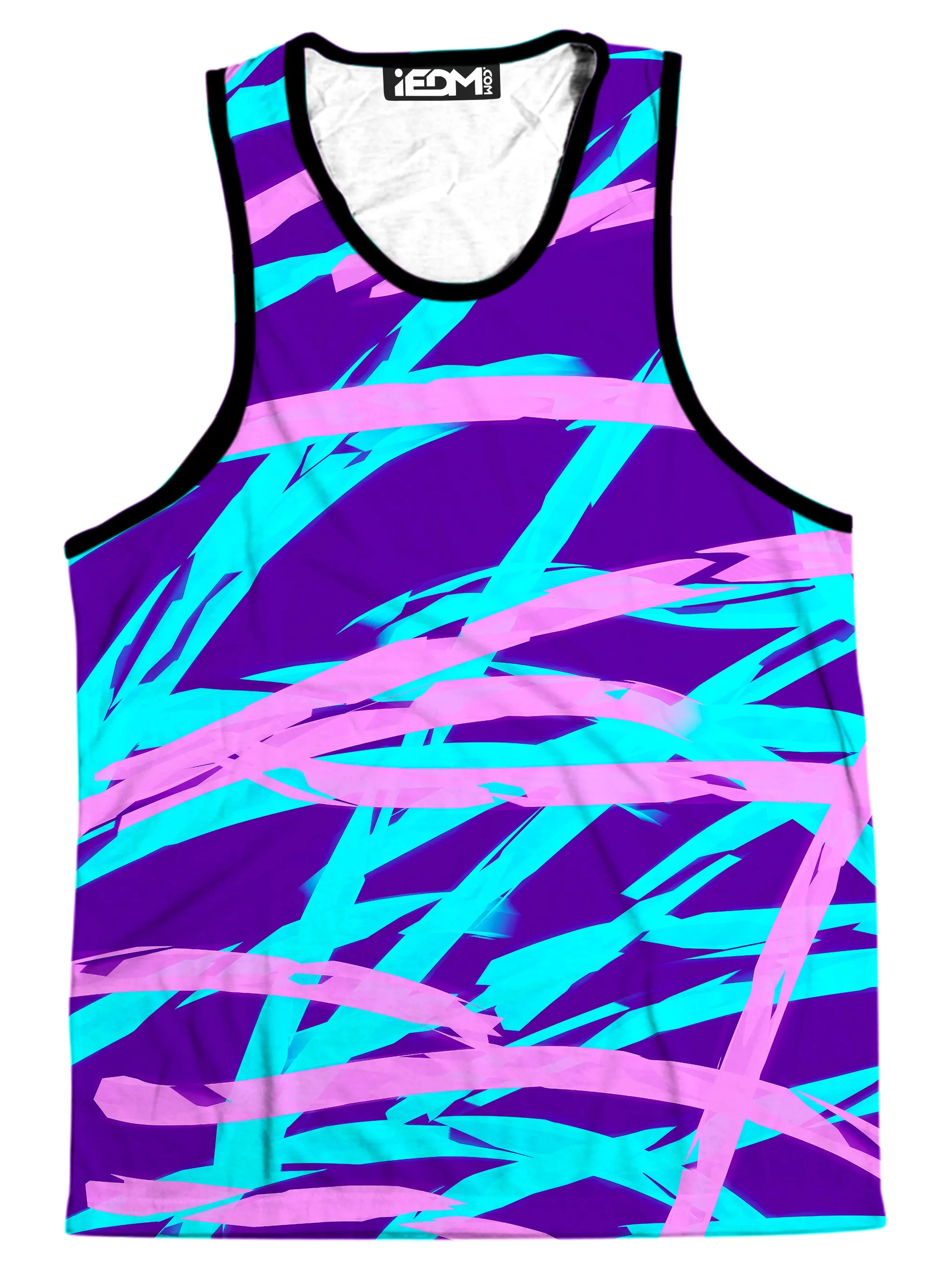 Purple and Blue Rave Abstract Men's Tank sold by iEDM