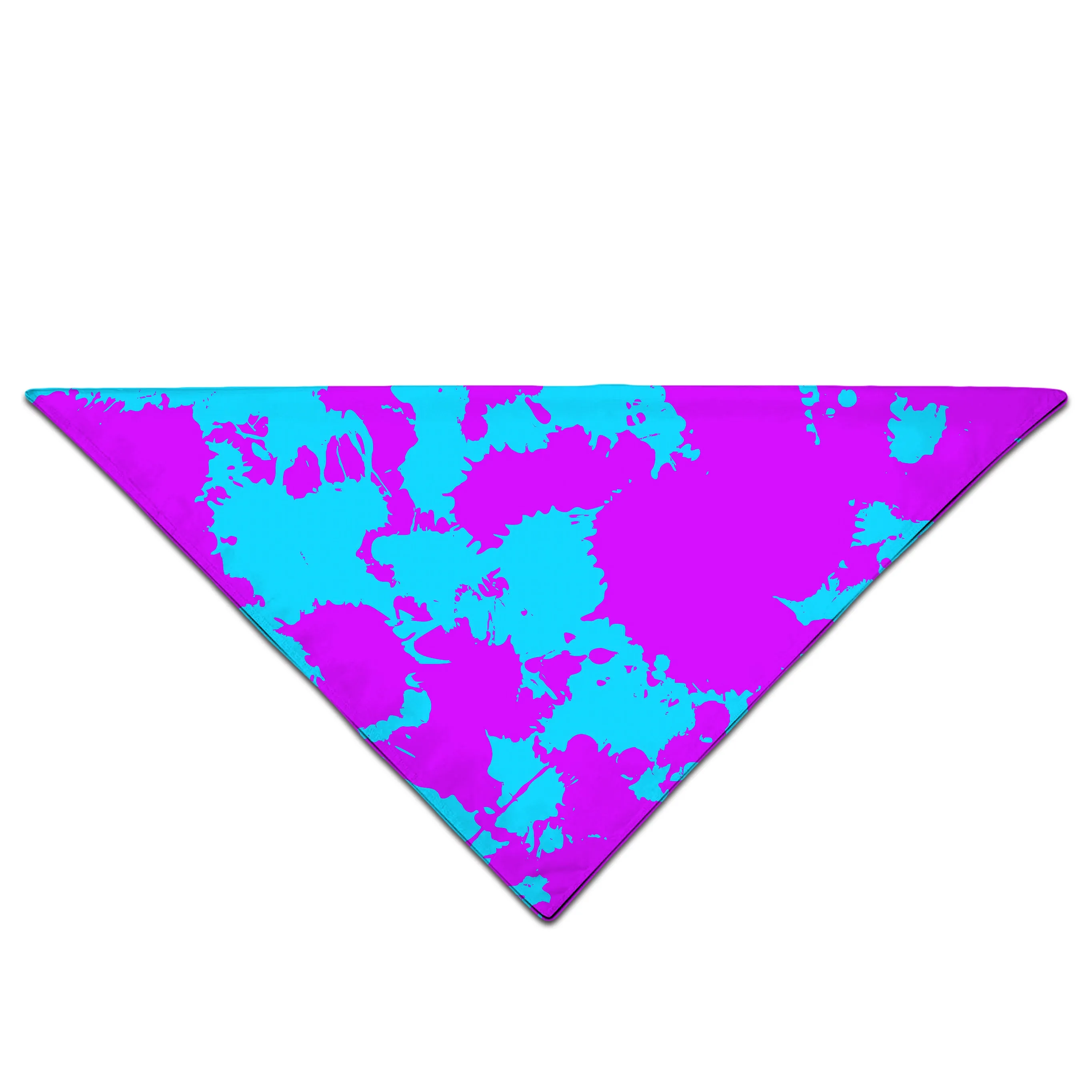Blue and Purple Paint Splatter Bandana sold by iEDM product image thumbnail 2