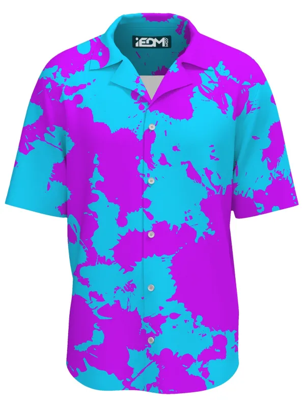 Blue and Purple Paint Splatter Lounge Shirt sold by iEDM