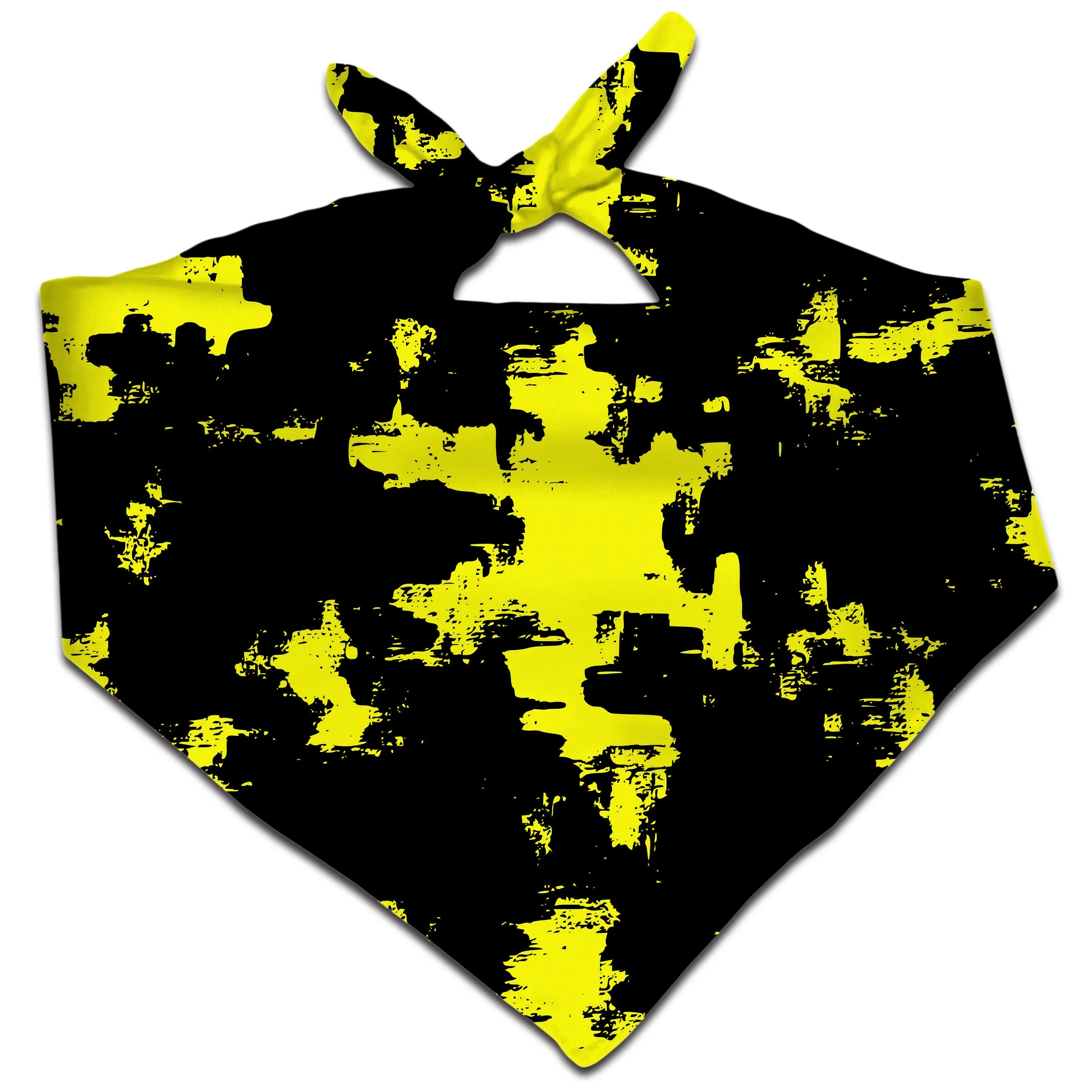 Black and Yellow Abstract Bandana sold by iEDM