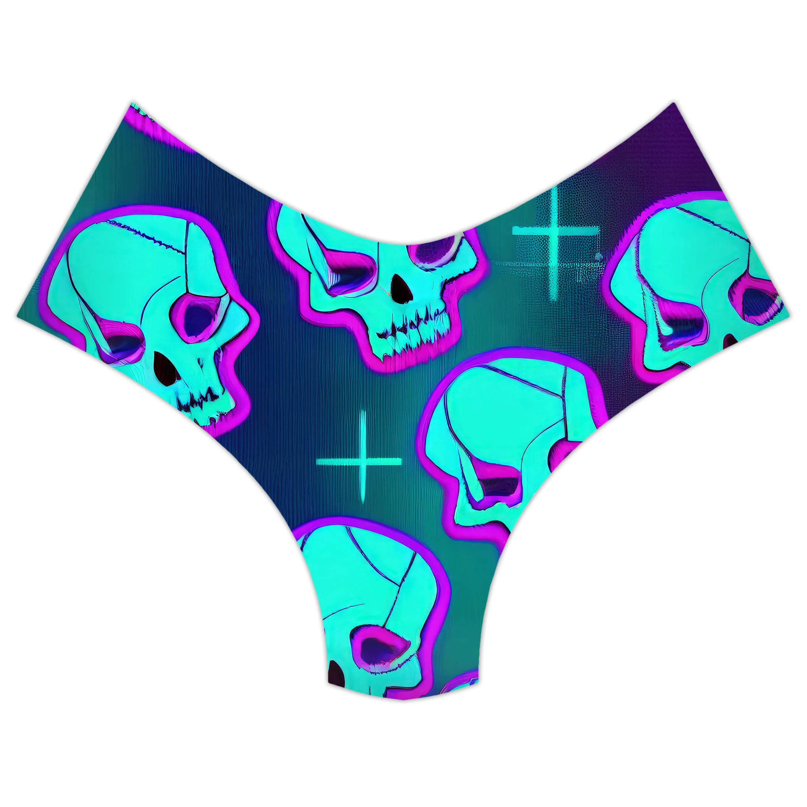 Neon Fright Crop Top and Booty Shorts Combo sold by iEDM product image thumbnail 3