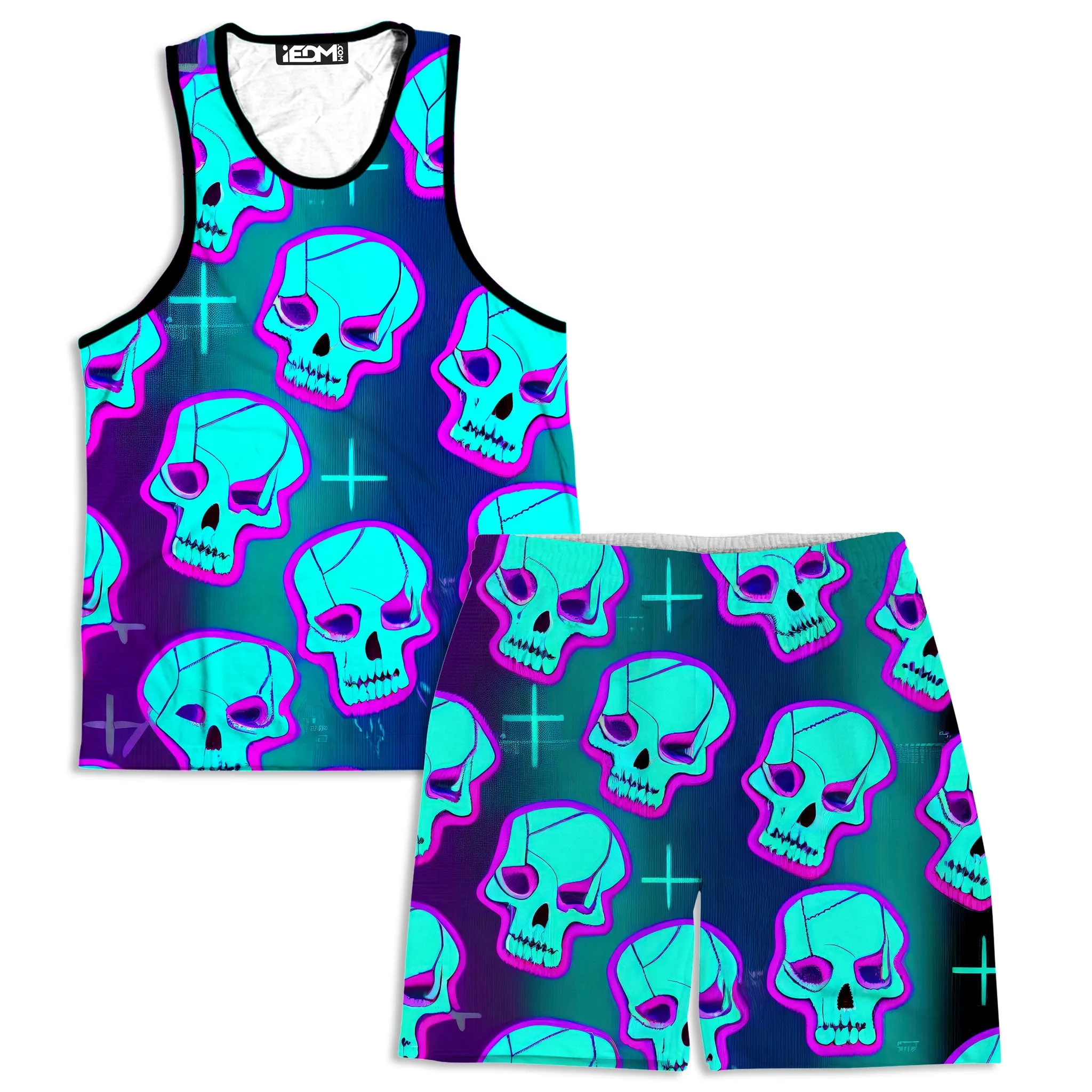 Neon Fright Men's Tank and Shorts Combo sold by iEDM