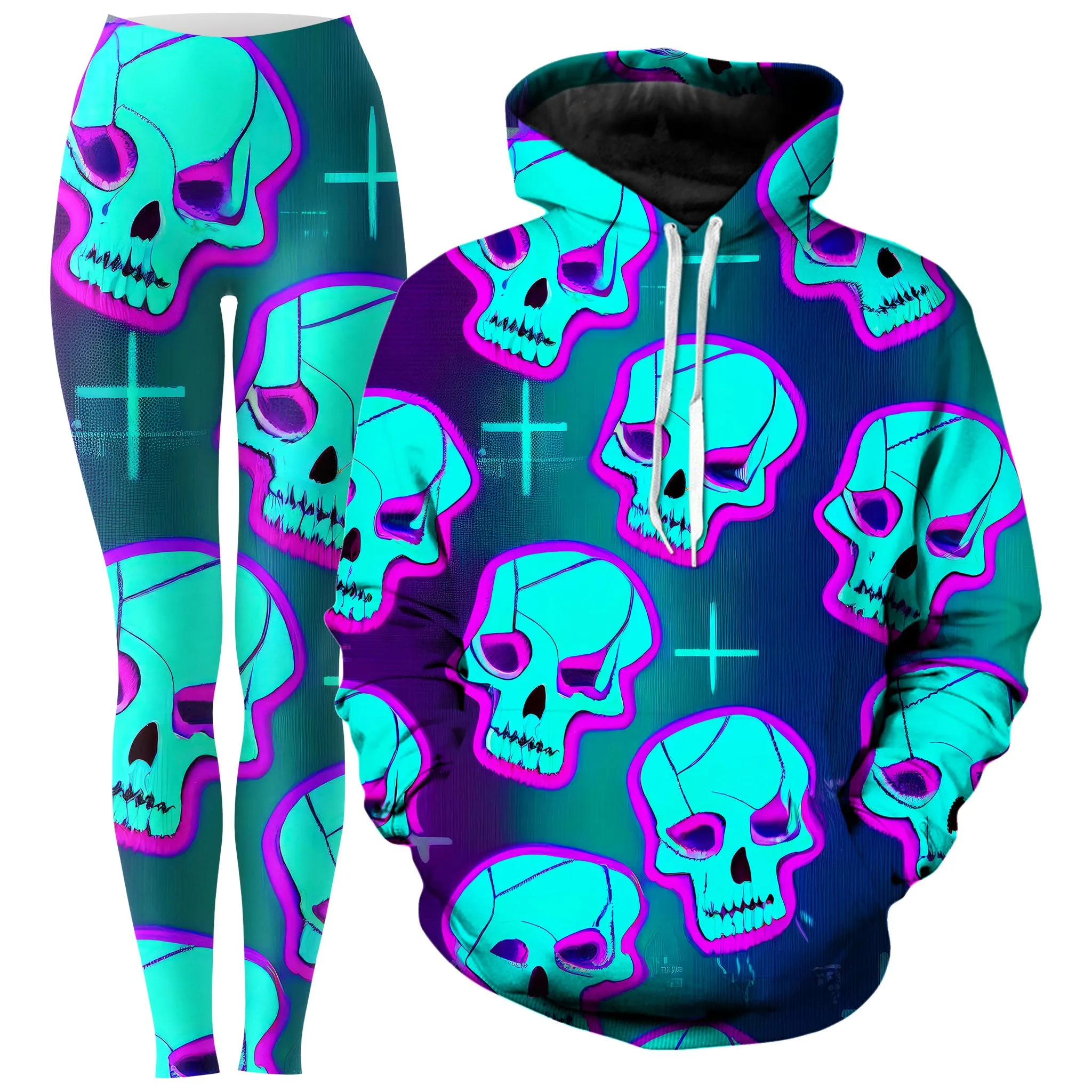 Neon Fright Hoodie and Leggings Combo sold by iEDM