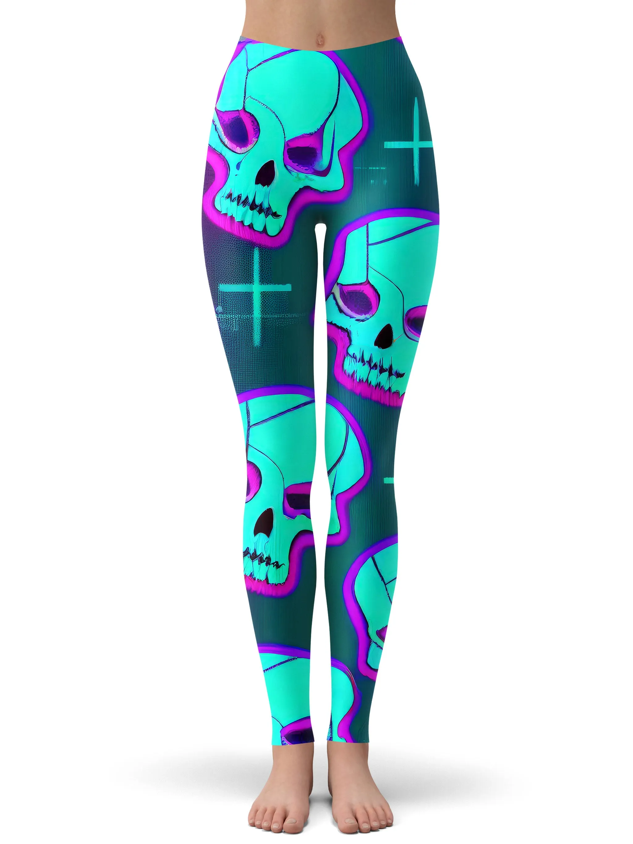 Neon Fright Hoodie Dress and Leggings Combo sold by iEDM product image thumbnail 3