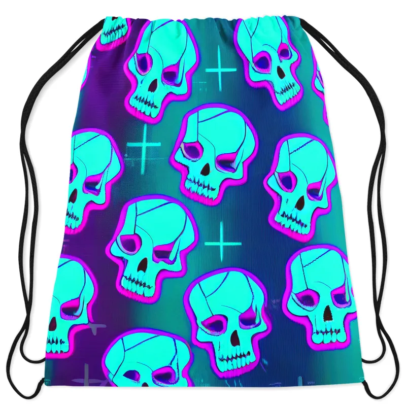 Neon Fright Drawstring Bag sold by iEDM