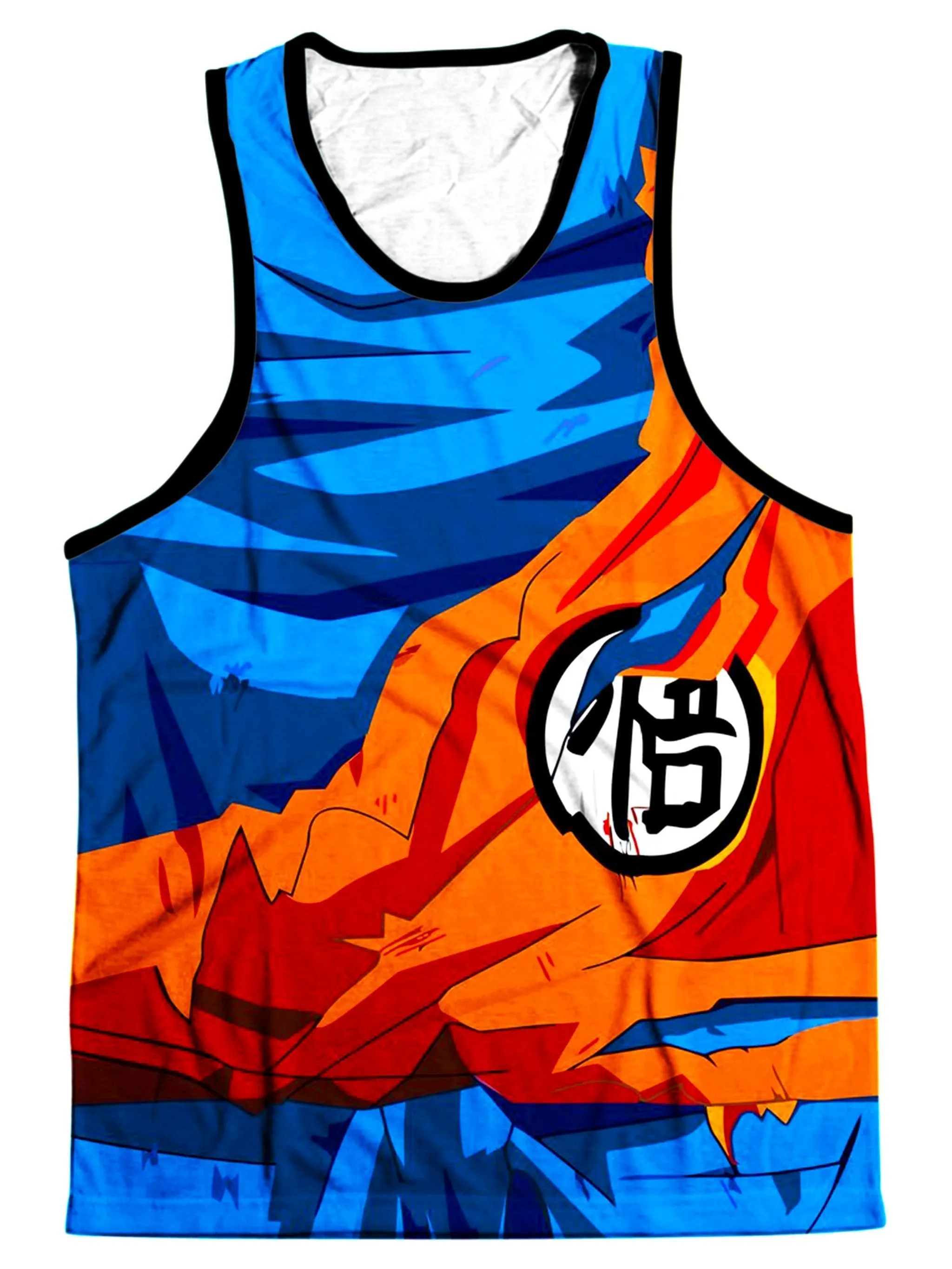 Battle Damaged Goku Armor Men's Tank sold by iEDM