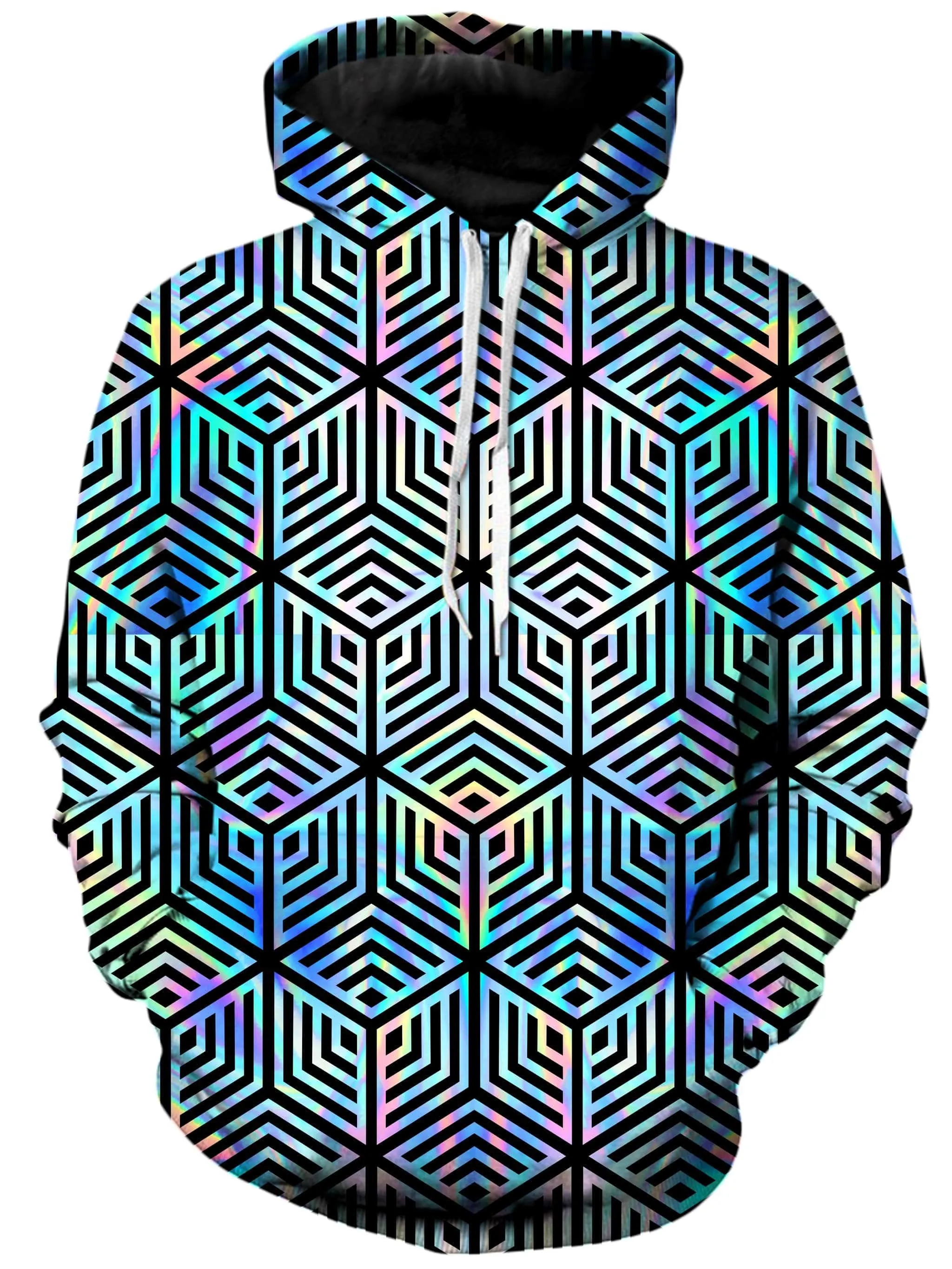 Holographic Hexagon Hoodie and Joggers with PM 2.5 Face Mask Combo sold by iEDM product image thumbnail 2