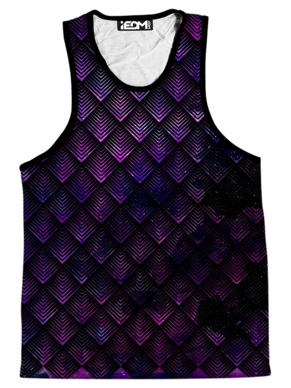 Galactic Dragon Scale Purple Men's Tank sold by iEDM