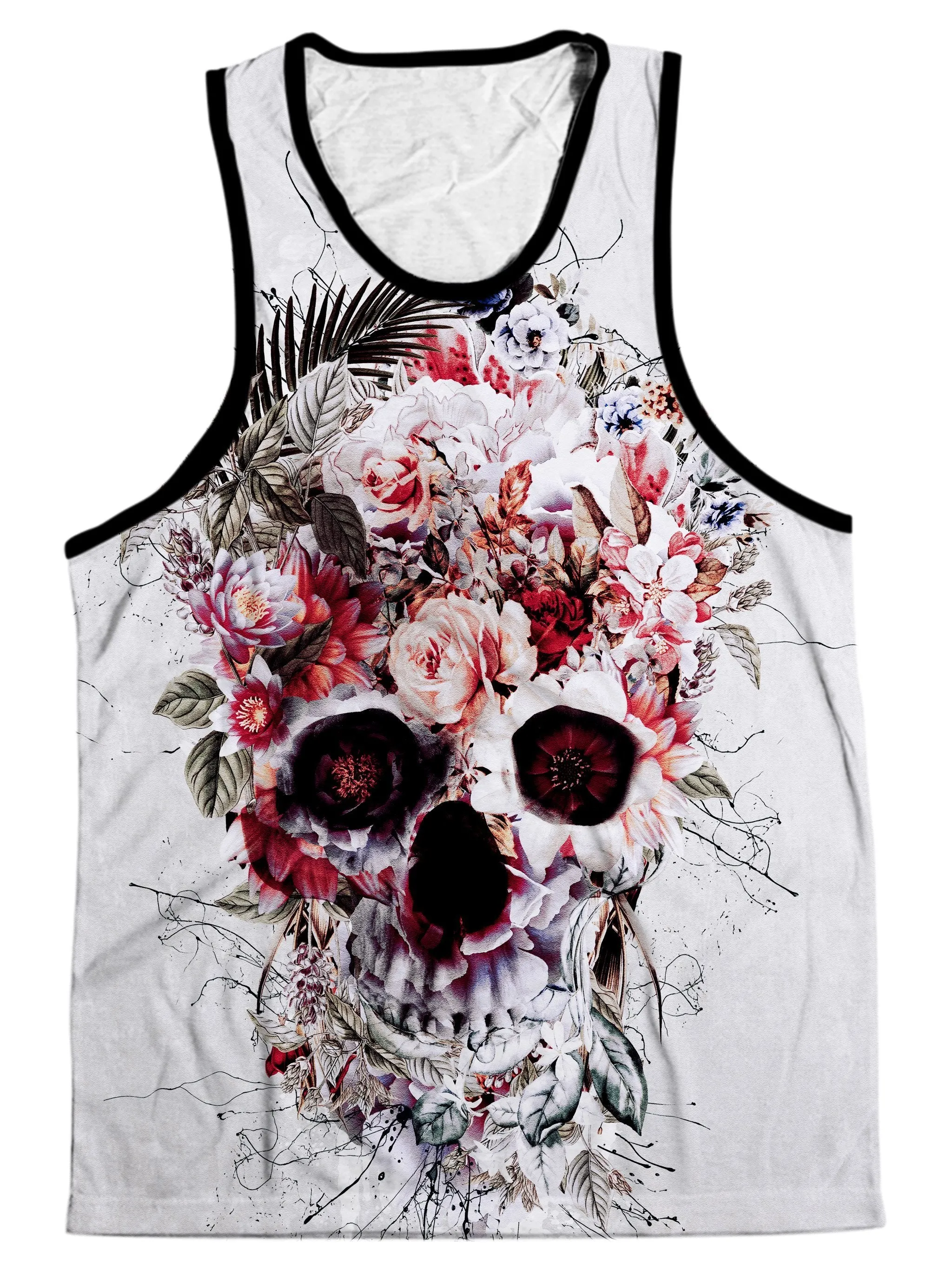 Floral Skull Men's Tank sold by iEDM product image thumbnail 2