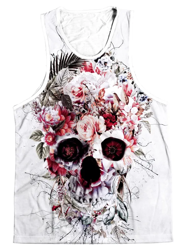 Floral Skull Men's Tank sold by iEDM