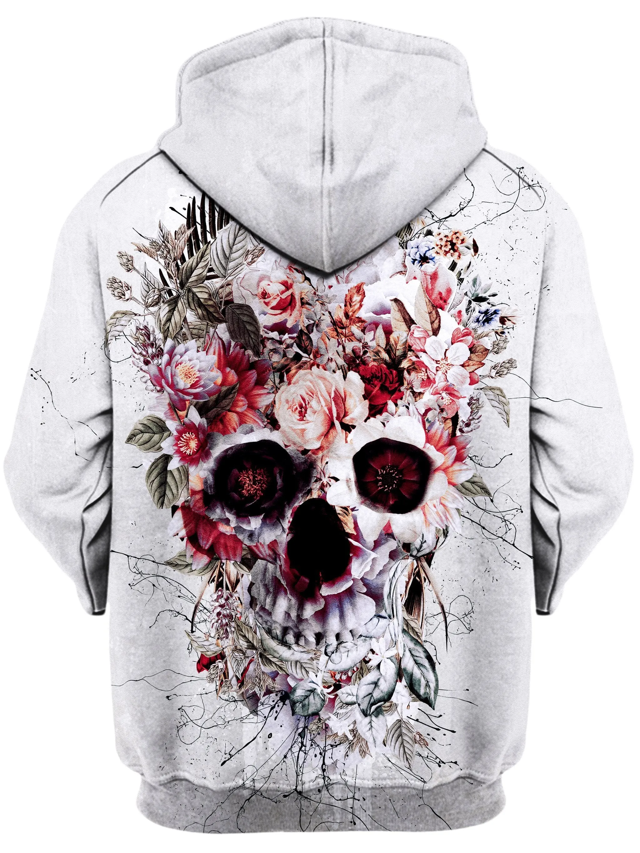 Floral Skull Unisex Hoodie sold by iEDM product image thumbnail 2