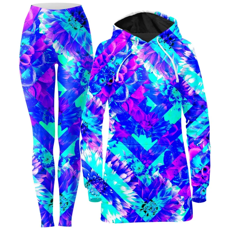 Diamond Dhalia Hoodie Dress and Leggings Combo sold by iEDM