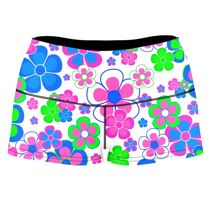 Spring in Bloom High-Waisted Women's Shorts sold by iEDM