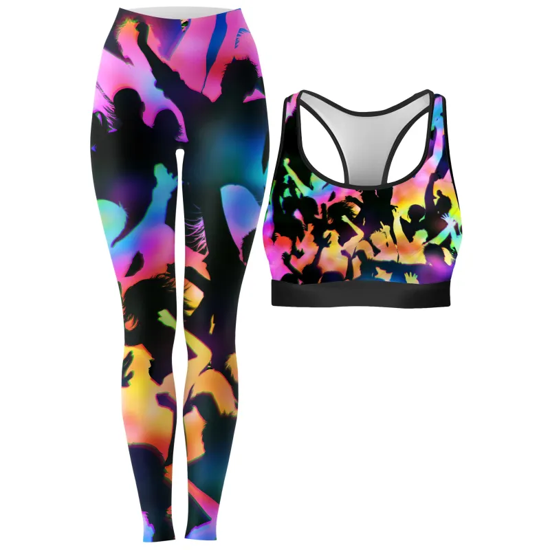 Good Vibes Rave Bra and Leggings Combo sold by iEDM